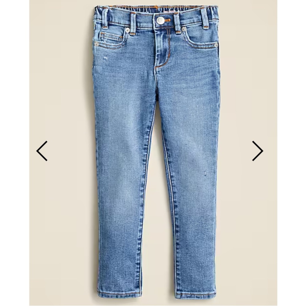NWT • Crewcuts Girls' runaround jean in faded wave wash